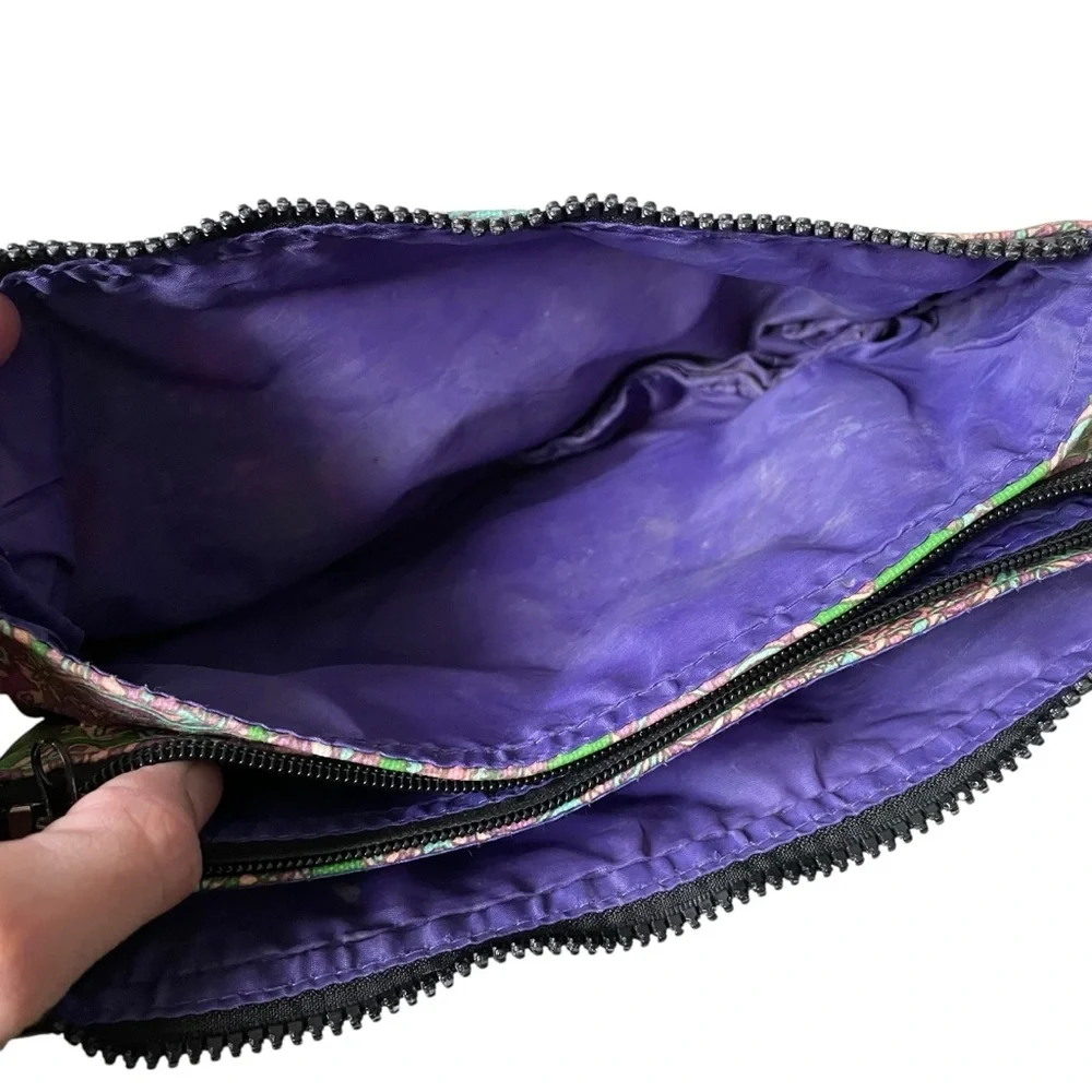 JO & JO Australia Floral Paisly Printed Toiletry Cosmetic Makeup Clutch Bag